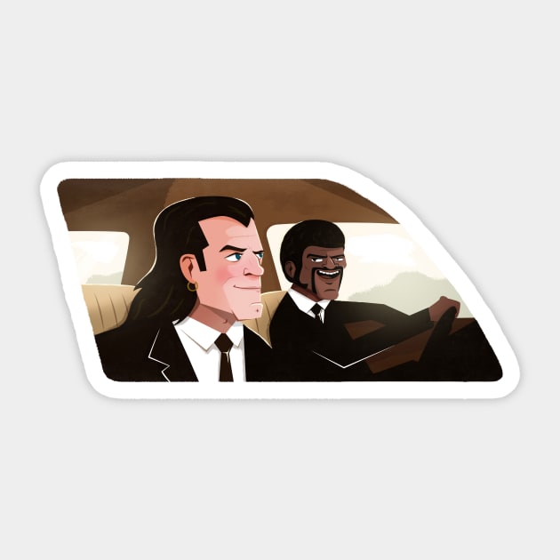 Royale with Cheese Sticker by rafaelkoff